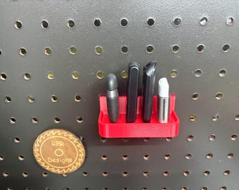 Pegboard USB Drive Holder - Fits 1/4" Holes - Flash Memory & Security Key Organizer