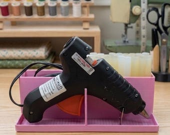 Large Hot Glue Gun Station with Drip Tray and Full Size Tool Stand