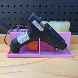 Large Hot Glue Gun Station with Drip Tray and Full Size Tool Stand bild 1