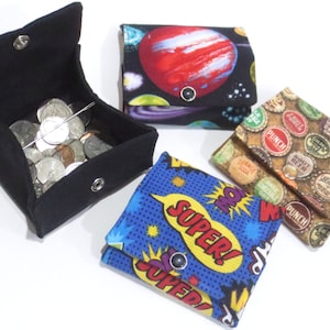 Padrão de costura em PDF, bolsa dobrável para moedas, porta-moedas, carteira, porta-moedas, porta-cartão de presente, sucata