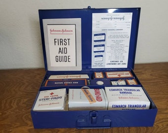 Johnson & Johnson First Aid Emergency Kit, complete with NIB supplies