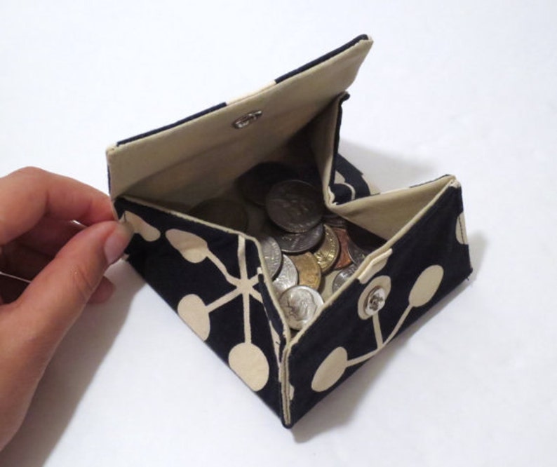 PDF Sewing Pattern Folding Coin Pouch Coin Purse Wallet Etsy Finland
