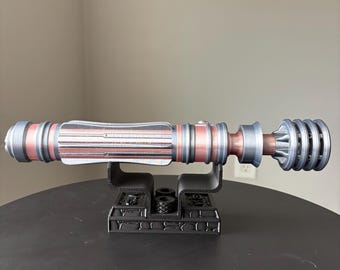 Star Wars/ Sable de luz de Leia Organa/ Sable de luz de exhibición impreso en 3D/