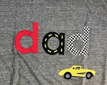 Dad Father Papa Pit Crew Shirt, Grand Prix Racing, Formula 1 Race Car, Checkered Race Flag, Championship Party, Test Car Drive Road