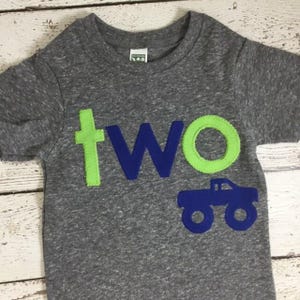 Boy's birthday shirt, Monster Truck birthday shirt, monster truck party, truck shirt, truck party, jam, monster truck invite afbeelding 2