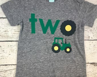 Tractor shirt, tractor birthday shirt, tractor party, tractor decor, tractor invite, farm party, boys birthday shirt, tractor birthday tee