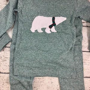Polar bear pajamas for family, Family Christmas Pajamas, Custom Christmas Pajamas, Christmas pj for family, baby toddler children' adult image 4