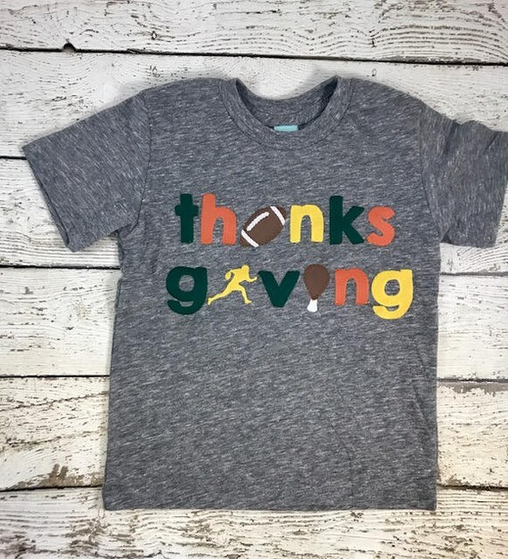 Thanksgiving football shirt, Kids thanksgiving outfit, thankful shirt, thanksgiving outfit for kids, football shirt, Thanksgiving shirt Il_570xn