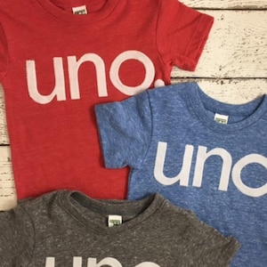 First birthday shirt, uno Birthday Tee, simple birthday tee, first birthday decor,  Organic Shirt, created for any birthday