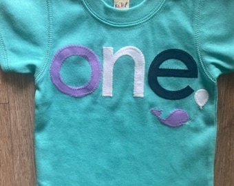 Whale Birthday Shirt , Whale 1st Birthday, Whale Birthday Party, Girls Custom Birthday Shirt, Nautical Birthday Shirt, Whale Party, any age