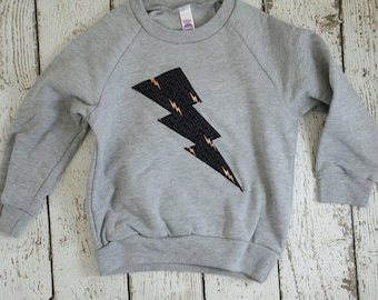 Sudadera para niño con diseño de rayo de superhéroe, camiseta para niños pequeños y niños, ropa infantil de manga larga