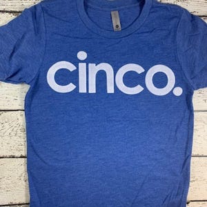 spanish birthday shirt, cinco shirt, five shirt, fifth birthday, colorful birthday shirt, fiesta party, kid&#39;s birthday tee, spanish