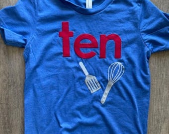 Baking Party birthday shirt, Baking Birthday Shirts, Baking tshirt, Cooking Birthday, cooking party, chef, gift baker, baking tools tshirt