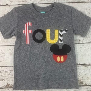 Mickey birthday shirt, boys birthday shirt, birthday shirt for boys, created any age