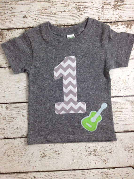 Rock and roll party, rockin' 1, Rock out in this fun guitar tee, rock and roll party, Rockstar birthday shirt, one rocks, organic tee, music Il_570xn