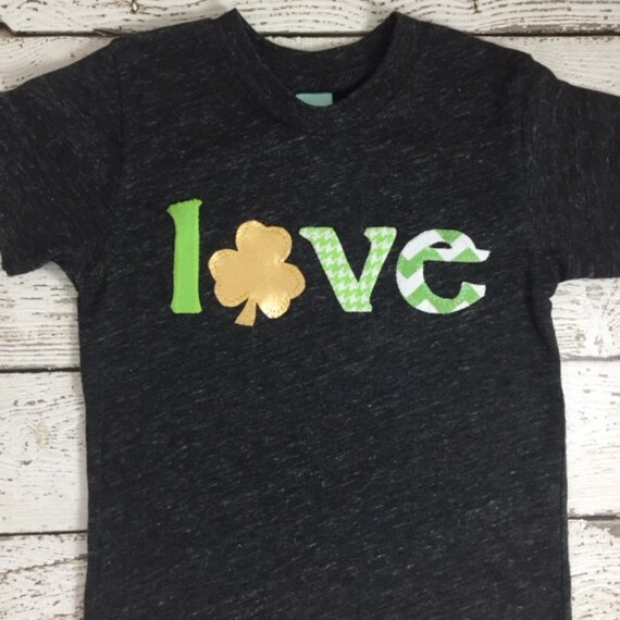Saint Patrick's Day shirt children's shirt shamrock, love shirt, luck shirt, lucky, Irish shirt, Boys and Girls tee St Patty's Day shirt Il_570xn