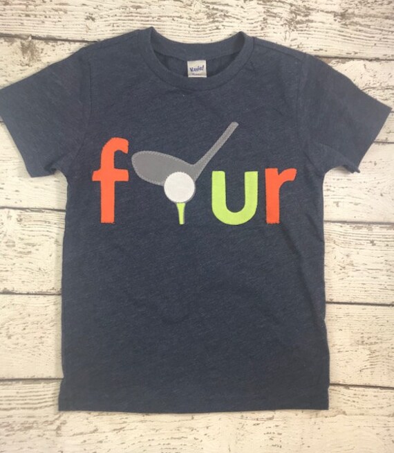 Golf Birthday shirt, golf party, golf invitation, boy's tshirt Organic Blend Tee, golf club golf ball golf birthday custom Il_570xn