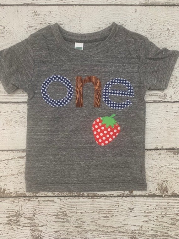 Farmers Market birthday shirt, Strawberry birthday shirt, Boys Birthday Shirt, fruit and vegetable birthday decorations first birthday shirt Il_570xn