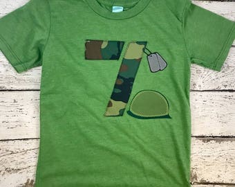 Army party, military birthday party, army shirt, army decor, camo boys shirt, camo outfit, Camouflage Birthday Shirt, dog tags, soldier