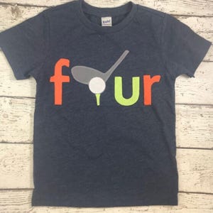 Golf Birthday shirt, golf party, golf invitation,  boy&#39;s tshirt Organic Blend Tee, golf club golf ball golf birthday custom