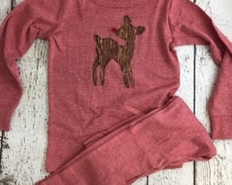 Custom Christmas Pajamas, Holiday Pajamas, Christmas pj for family, plaid, reindeer pajama,  baby toddler children&#39;s adult pajamas