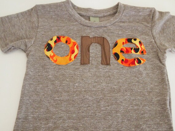 campfire Birthday Tee Organic Shirt Blend first birthday shirt photo prop customize with your theme colors Il_570xn