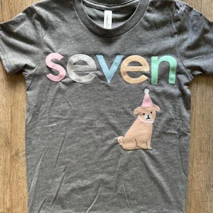 Dog puppy girl let&#39;s pawty rainbow cute birthday shirt, girl birthday shirt, puppy birthday, dog birthday shirt, dog birthday party