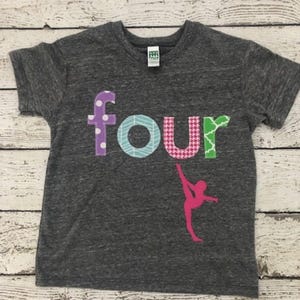 Gymnast birthday shirt Gymnastics party gymnastics shirt girl&#39;s birthday shirt gymnast Ballet birthday created any birthday personalized tee