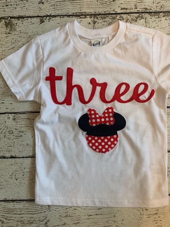 Girls birthday shirt, minnie shirt, black and white polka dot, pink and white polka dot, birthday shirt for girls, custom birthday shirt Il_570xn
