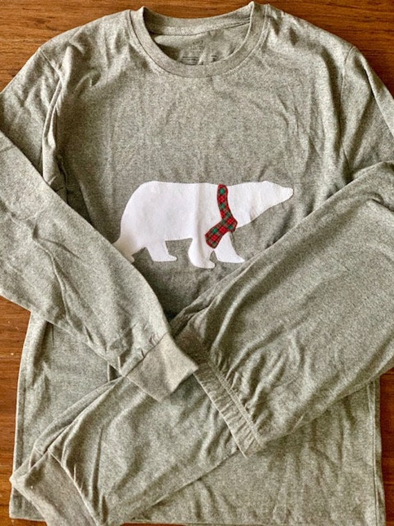 Ready to Ship Adult Pajama Set, Christmas pajama, Holiday Pajamas, Family Pajama, Christmas pj, polar bear, adult pajama, pajama set Il_570xn