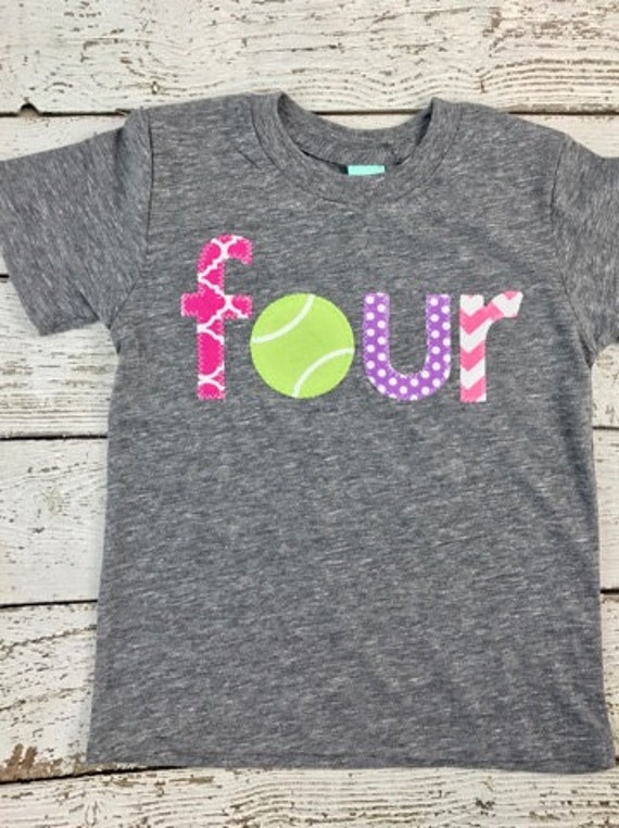 Tennis shirt, tennis lover, girls birthday shirt, girls clothing