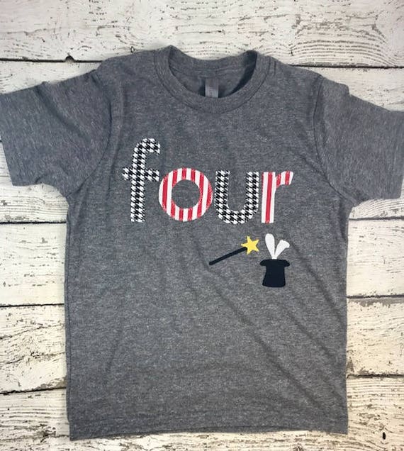 magician shirt, magic party, Magic birthday party, magician theme, Birthday Tee, magic wand, magic decor, magic theme birthday Il_570xn