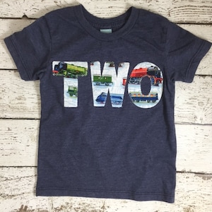 Train Birthday Shirt, train party, train shirt, train invite, steam train, Organic Tee, Boys Birthday, Train T-shirt choo choo second bday