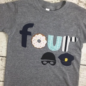 Cops and robbers and party, Police party, boy&#39;s birthday shirt, Birthday Tee, Organic Blend Boys Birthday Shirt, police decor, police man