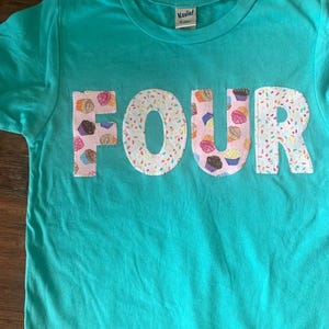 Cupcakes and Sprinkles Girls Birthday Cupcake Shirt Organic Blend Tee