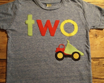 Truck shirt bulldozer dump truck truck theme birthday party boys birthday shirt construction