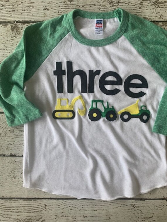 boys truck shirt, birthday shirt, truck birthday shirt, tractor shirt, tractor birthday, boys birthday shirt, dump truck, construction truck Il_570xn