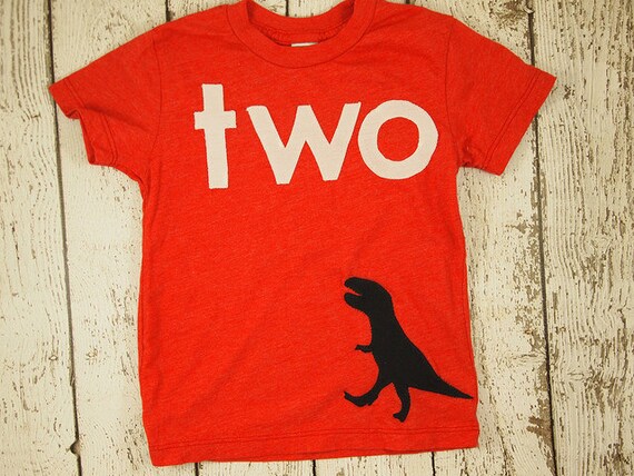 T-Rex Dinosaur Shirt Boys Birthday Tee Organic Shirt Blend Dinosaur Birthday third customize colors add name Il_570xn