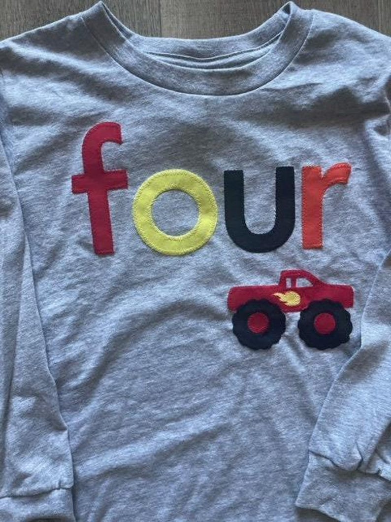 Monster Truck Shirt, Blaze shirt, monster truck Birthday Tee, monster truck party, monster truck birthday, Boys Birthday Shirt birthday jam image 2