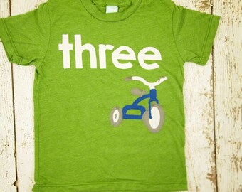 Tricycle Shirt first birthday second etc Organic Blend Birthday Tee trike red tricycle party boys birthday shirt