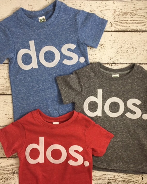 dos shirt, birthday shirt, fiesta party, kid's birthday tee, spanish, Birthday Tee Organic Shirt Blend first birthday & up, kid's tee Il_570xn
