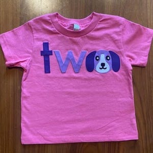 Puppy party, Dog Birthday shirt, Customize colors, girl&#39;s birthday shirt, children&#39;s tee, puppy decor, puppy invite, puppy birthday party