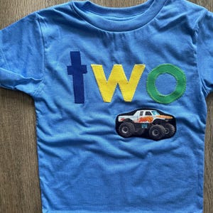 Monster Truck Shirt Birthday Tee Organic Blend Boys Birthday Shirt truck birthday monst jam image 5