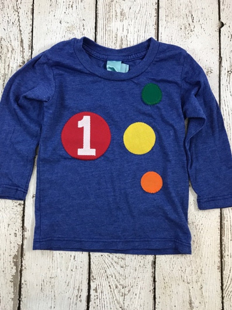 Ball party, ball shirt, primary colors, bouncy party, bouncing party, balls, children's clothing, boys shirt, girls shirt, birthday shirt image 2