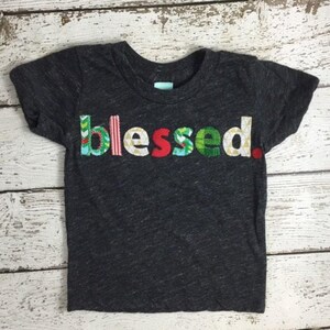 祝福されたシャツ 子供用祝福Tシャツ クリスマスTシャツ 幼児 赤ちゃん プレゼント 大人用Tシャツ 感謝 画像 3