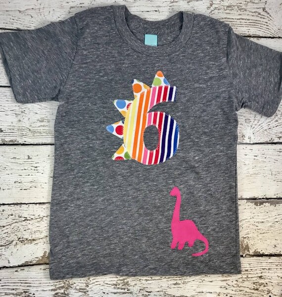 Dinosaur Shirt, dinosaur birthday shirt, dinosaur birthday, girls Birthday Tee, dinosaur decor, dinosaur party, pink dinosaur, dino outfit Il_570xn