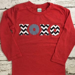 XOXO Shirt, Kid&#39;s Valentine&#39;s Day shirt, long sleeve, hugs and kisses, Children&#39;s Valentine&#39;s tee, girls, boys
