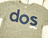 Mustache shirt, Fiesta party, dos shirt, Customize colors Boys Girls Organic Blend Birthday dos Tee first birthday , childrens mustache tee Il_170x135