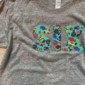 Superhero birthday shirt, superhero shirt, superhero party, superhero tshirt, boys birthday shirt, birthday shirt for boys, building blocks