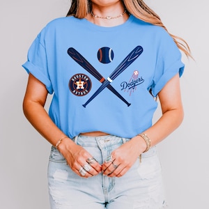 House Divided Baseball T-Shirt, Custom 2 Team Emblem Shirt, Split Baseball Team Tee, Personalized Baseball mom Gift family apparel root both